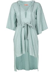 Clube Bossa robe Okeefe mi-longue à capuche - Bleu