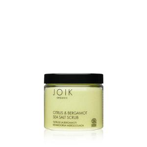 Joik Citrus & bergamot sea salt scrub organic vegan