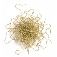 Kerstbalhaakjes - 200x stuks - goud - 3,5 cm - metaal - kerstboomhaakjes