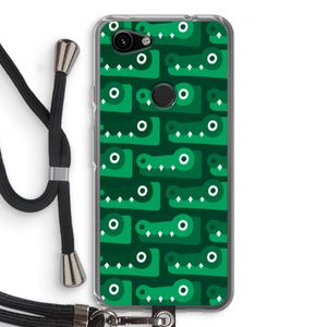 Crocs: Pixel 3a Transparant Hoesje met koord