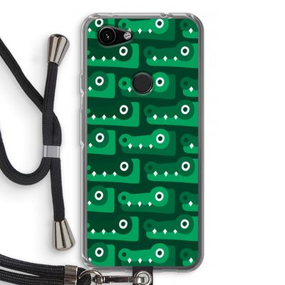 Crocs: Pixel 3a Transparant Hoesje met koord