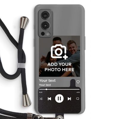 Music Player: OnePlus Nord 2 5G Transparant Hoesje met koord