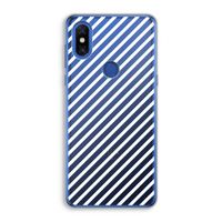 Strepen zwart-wit: Xiaomi Mi Mix 3 Transparant Hoesje