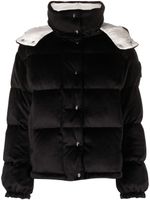 Moncler doudoune Daos en maille chenille - Noir
