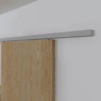 Xperta set 2m rail - alu - wand z. vloerpl. - Enkele deur - Deurdikte 50-55mm - Dubbele softclose - inbouw auto fix