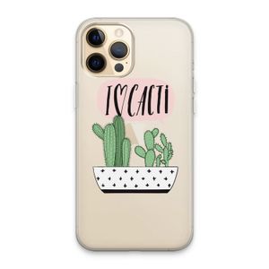 I love cacti: iPhone 13 Pro Max Transparant Hoesje