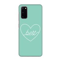 Best heart pastel: Volledig geprint Samsung Galaxy S20 Hoesje
