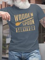 Men's Wooden Spoon Survivor Casual Crew Neck Regular Fit T-Shirt
