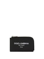 Dolce & Gabbana portefeuille zippé à logo imprimé - Noir - thumbnail