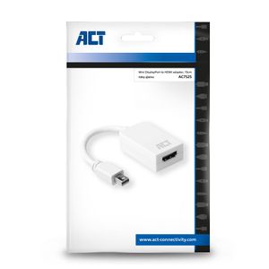 ACT AC7525 video kabel adapter 0,15 m Mini DisplayPort HDMI Type A (Standaard) Wit