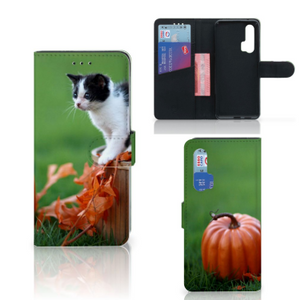 Honor 20 Pro Telefoonhoesje met Pasjes Kitten