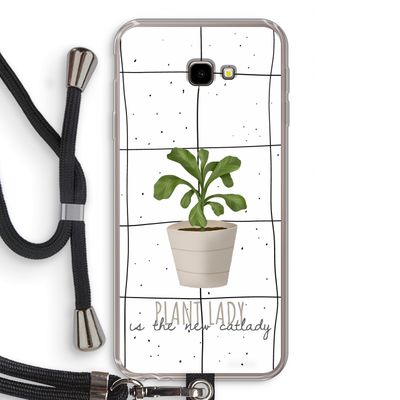 Kamerplant op vensterruit: Samsung Galaxy J4 Plus Transparant Hoesje met koord