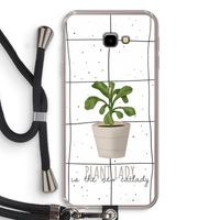 Kamerplant op vensterruit: Samsung Galaxy J4 Plus Transparant Hoesje met koord