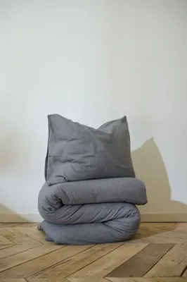 Auping Flannel grey kussensloop 60x70