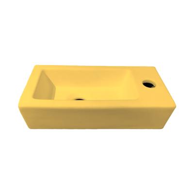 Best Design Fontein Morrano 37x18x9 cm Rechts Mat Geel
