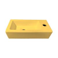 Best Design Fontein Morrano 37x18x9 cm Rechts Mat Geel