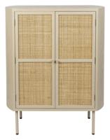 ZILT Opbergkast Meja Rattan, 100 x 80cm - Beige - thumbnail