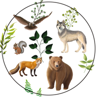 Vinyl vloerkleed dieren Meerdere dieren ontwerp Vinyl vloerkleed dieren Meerdere dieren ontwerp
