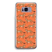 Cheetah: Samsung Galaxy S8 Plus Transparant Hoesje