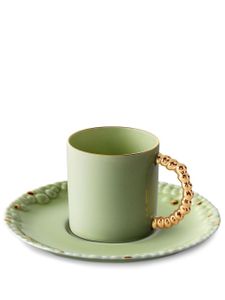 L'Objet X Haas Brothers tasse expresso et soucoupe Mojave - Vert