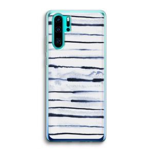 Ink Stripes: Huawei P30 Pro Transparant Hoesje