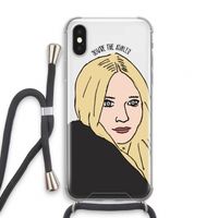Ashley: iPhone XS Transparant Hoesje met koord