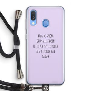 Sprong: Samsung Galaxy A40 Transparant Hoesje met koord
