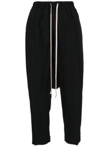 Rick Owens pantalon court à lien de resserrage - Noir