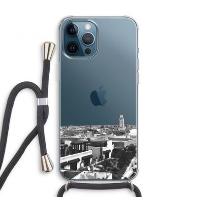 Marrakech Skyline : iPhone 12 Pro Transparant Hoesje met koord