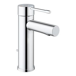 Grohe Essence S-size wastafelkraan rechte uitloop met waste chroom