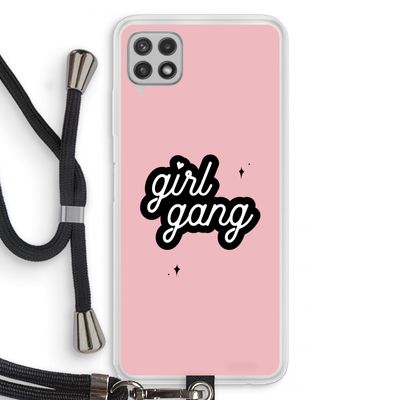 Girl Gang: Samsung Galaxy A22 4G Transparant Hoesje met koord