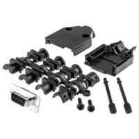 MH Connectors MHDTPPK9-DB9S-K D-sub female connectorset 180 ° Aantal polen: 9 Soldeerkelk 1 stuk(s)