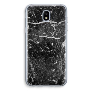 Zwart marmer: Samsung Galaxy J5 (2017) Transparant Hoesje
