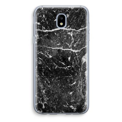 Zwart marmer: Samsung Galaxy J5 (2017) Transparant Hoesje