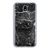 Zwart marmer: Samsung Galaxy J5 (2017) Transparant Hoesje