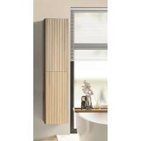 Ribbella Xellanz Kolomkast met 2 deuren - 160x36x30cm - Naturel Eik