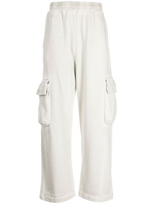 izzue pantalon ample à taille élastiquée - Gris