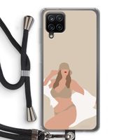 One of a kind: Samsung Galaxy A12 Transparant Hoesje met koord