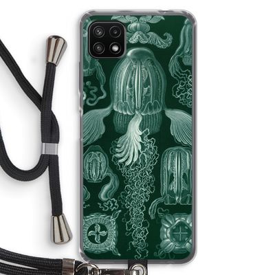 Haeckel Cubomedusae: Samsung Galaxy A22 5G Transparant Hoesje met koord
