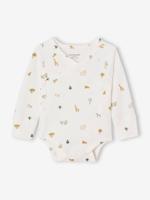 Babyrompertje met jungleprint ecru