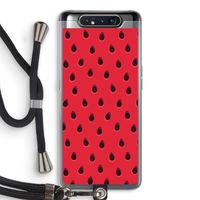 Watermelon: Samsung Galaxy A80 Transparant Hoesje met koord