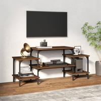 Tv-meubel 117x35x52 cm bewerkt hout bruin eikenkleur - thumbnail