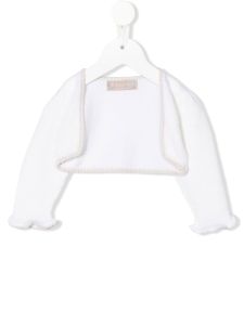 La Stupenderia cardigan-boléro à coupe crop - Blanc