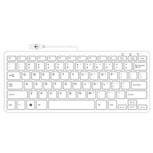 R-GO Tools Compact Toetsenbord USB QWERTY, Engels Wit Ergonomisch