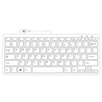 R-Go Tools R-Go Compact Toetsenbord, QWERTY (US), wit, bedraad - thumbnail