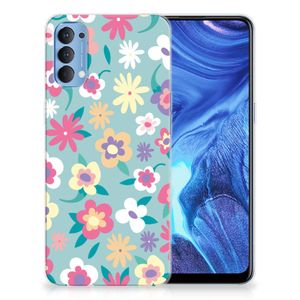 OPPP Reno 4 TPU Case Flower Power