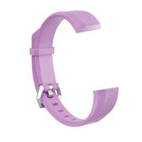 Children Silicone Twilled Wrist Strap for FITBIT ACE (Light Purple)