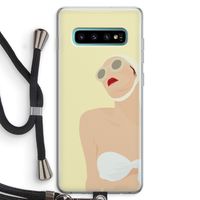 Summer: Samsung Galaxy S10 Plus Transparant Hoesje met koord