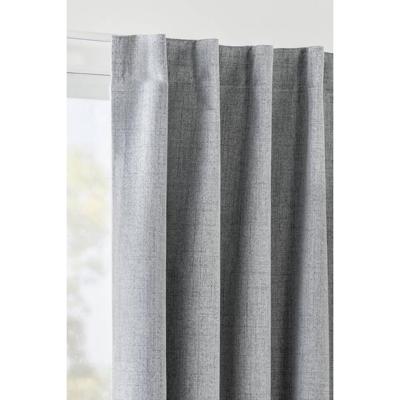 1+1 Gratis Leen Bakker - Gordijn Lana - Licht - 135x280 Cm (1 Stuk) - Polyester - Grijs