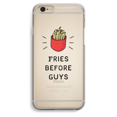 Fries before guys: iPhone 6 / 6S Transparant Hoesje